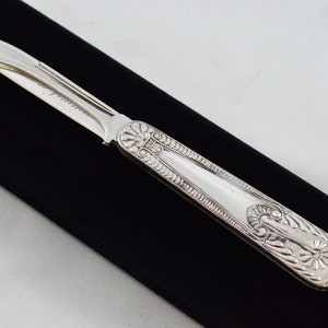 Pristine Silver Bladed Silver Scaled Fully Restored German Made Pen/Pocket Knife c1800