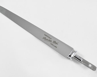 Stamped Sheffield Made Stainless Steel Letter Opener Blade with Bolster