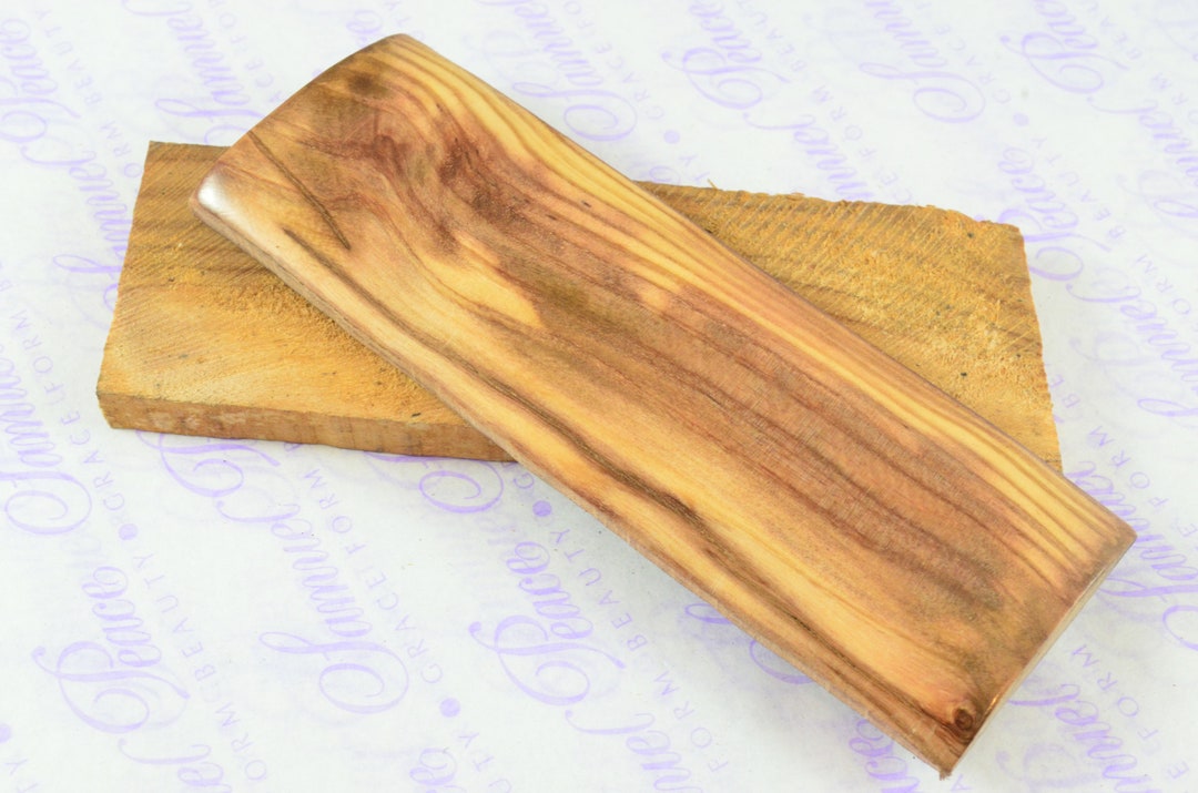 Pair of Olive Wood Knife Scales Knife Making Parts Wood Blanks Etsy
