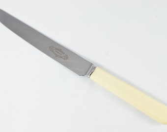 New Fantastic Genuine Cream/white Handle Table Knife Made In Sheffield England