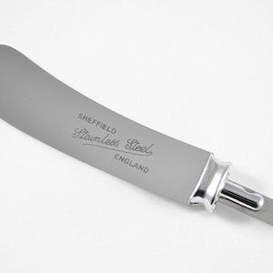 Stamped Sheffield Made Stainless Steel Small Butter Knife with Bolster