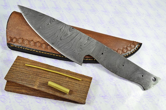 Damascus Chef Knife Blank Blade for Kitchen Knife Making Supplies