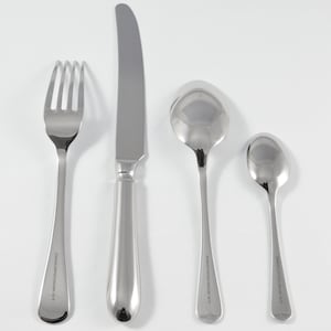 New Old English Pattern 4 Piece place Setting Made in Sheffield England Stainless Steel Cutlery Fantastic image 2