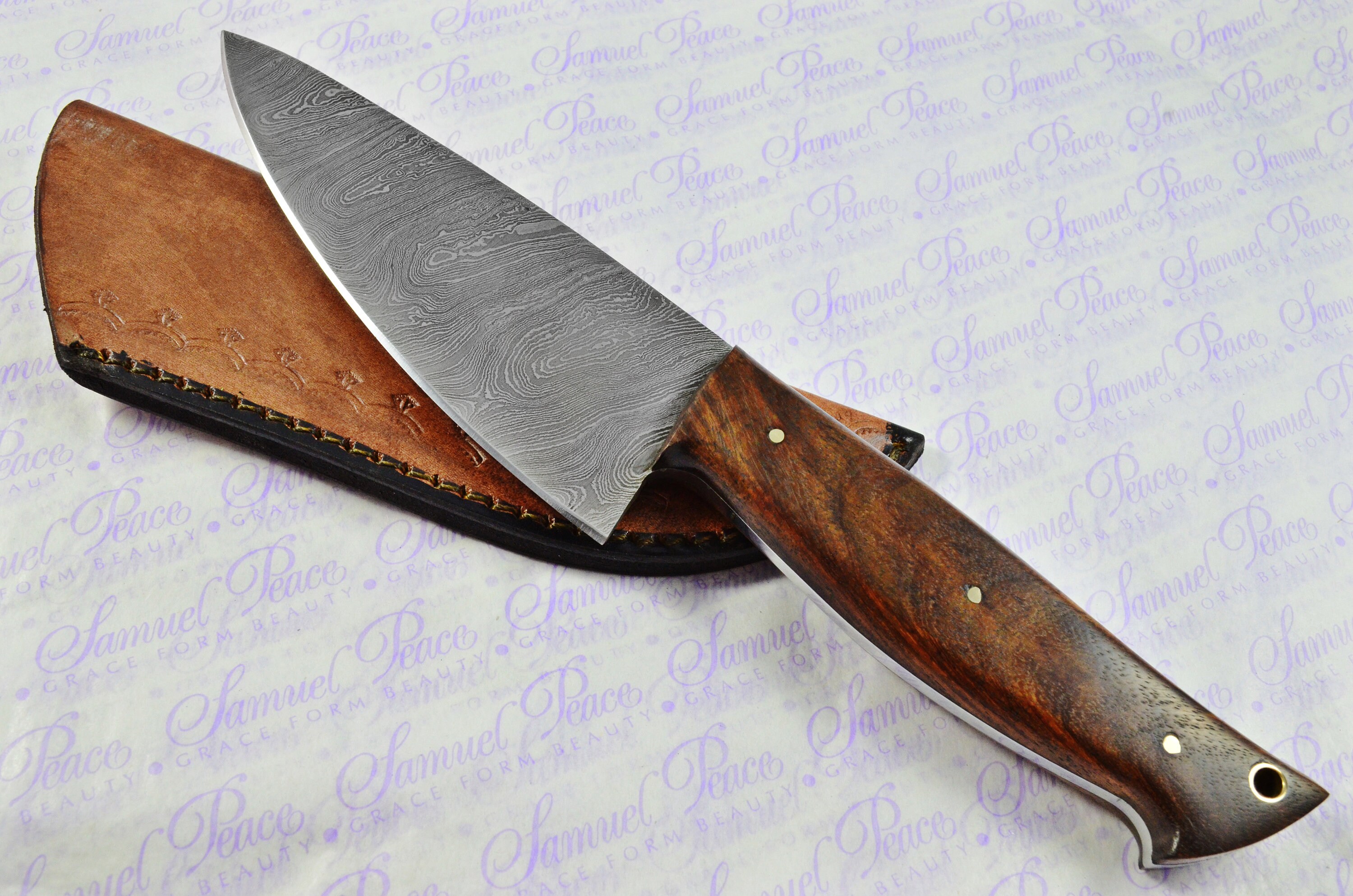 Kitchen Knife Making Kit Fantastic Damascus Steel Chopping Etsy