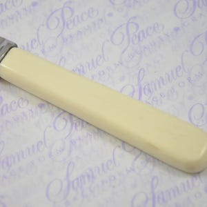 New Fantastic Genuine Cream/white Handle Cheese Knife Made In Sheffield England image 3