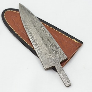 Nytt fantastiskt Sgian Dubh Damascus stålblad med dubbelkant, tillverkat i Sheffield, England