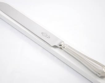 Chester Pattern Stainless Steel Wedding Cake Knife Gift Boxed Made in Sheffield England