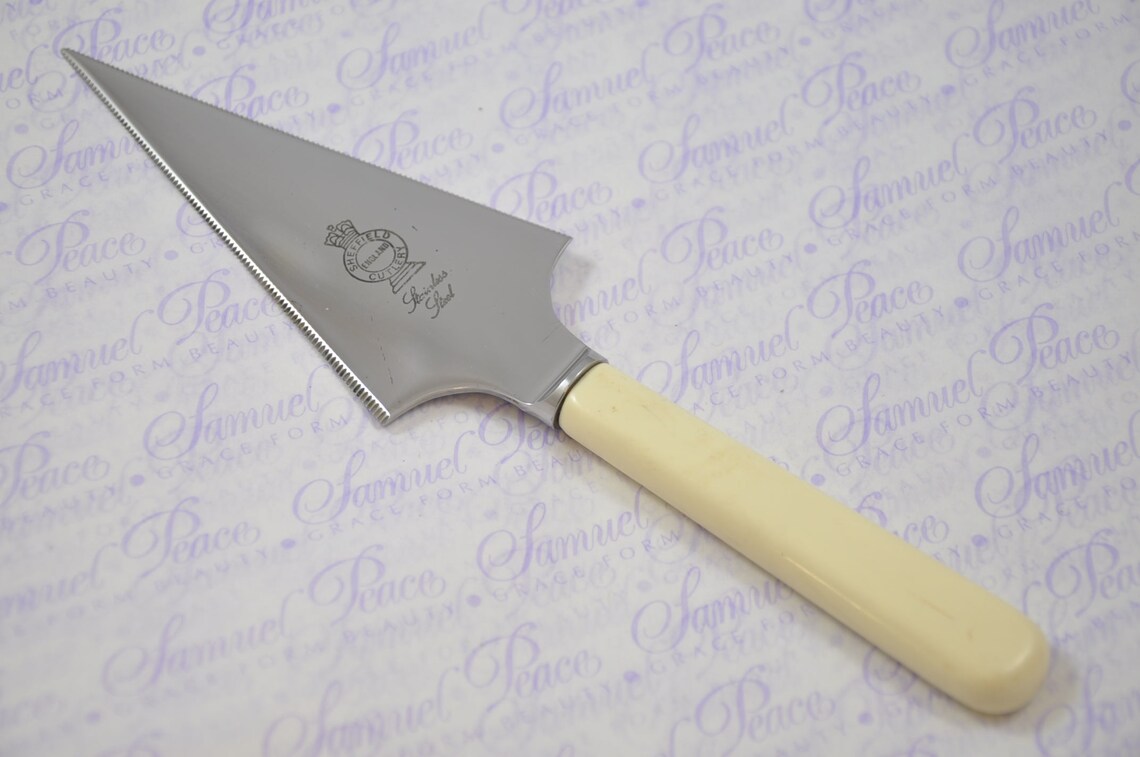 New Fantastic Genuine Cream/white Handle Stilton Cheese Knife Etsy
