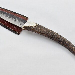 A Fantastic Genuine Hand Forged Carbon Steel Stag Horn Full Tyne Antler Handle Sgian Dubh Sheffield England 2024  Edition