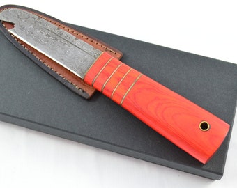 New Fantastic Genuine Laminate Handle Sgian Dubh Bottle Opener Damascus Steel Made in Sheffield England