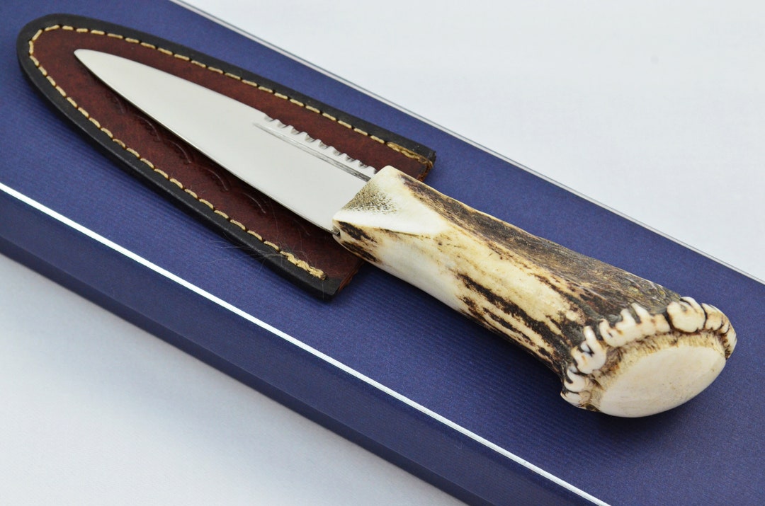 A Fantastic Genuine Stainless Steel Stag Horn Full Crown Antler