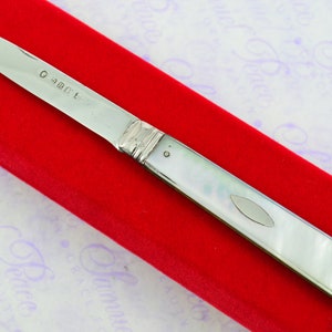 Pristine Silver Bladed Mother Of Pearl Fully Restored Sheffield Made Pen/Pocket Knife 1859