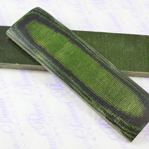 Pair of Army Green Micarta Knife Scales Knife Making Parts Micarta Blanks
