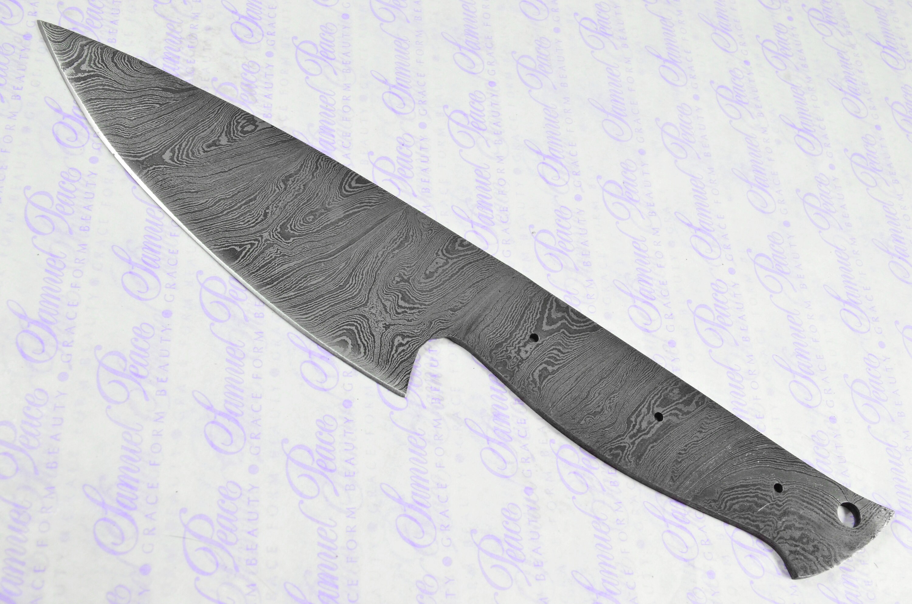 Kitchen Knife Making Kit Fantastic Damascus Steel Chopping Etsy