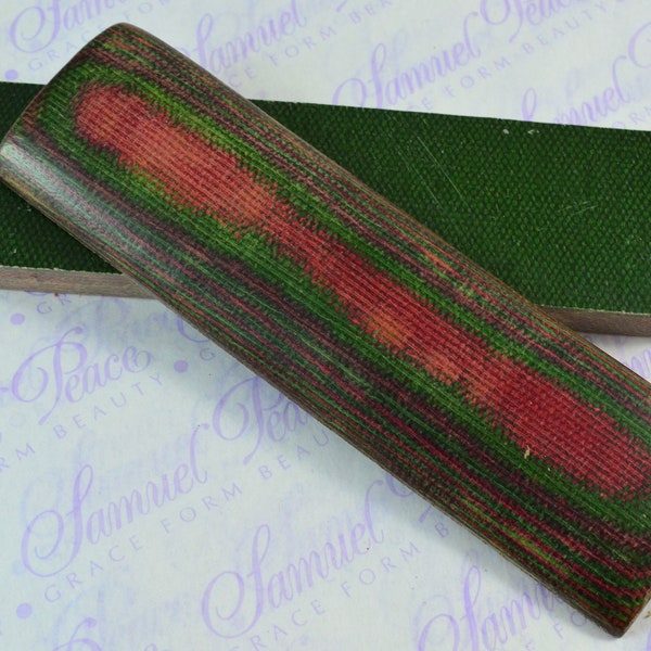 Knife Scales Red Green Etsy