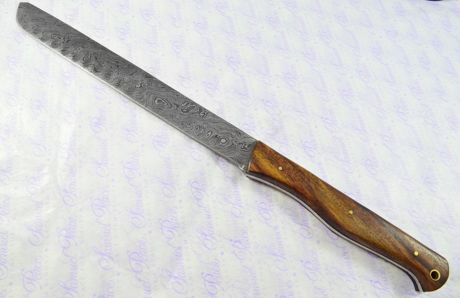 Kitchen Knife Making Kit Fantastic Large Damascus Steel Etsy