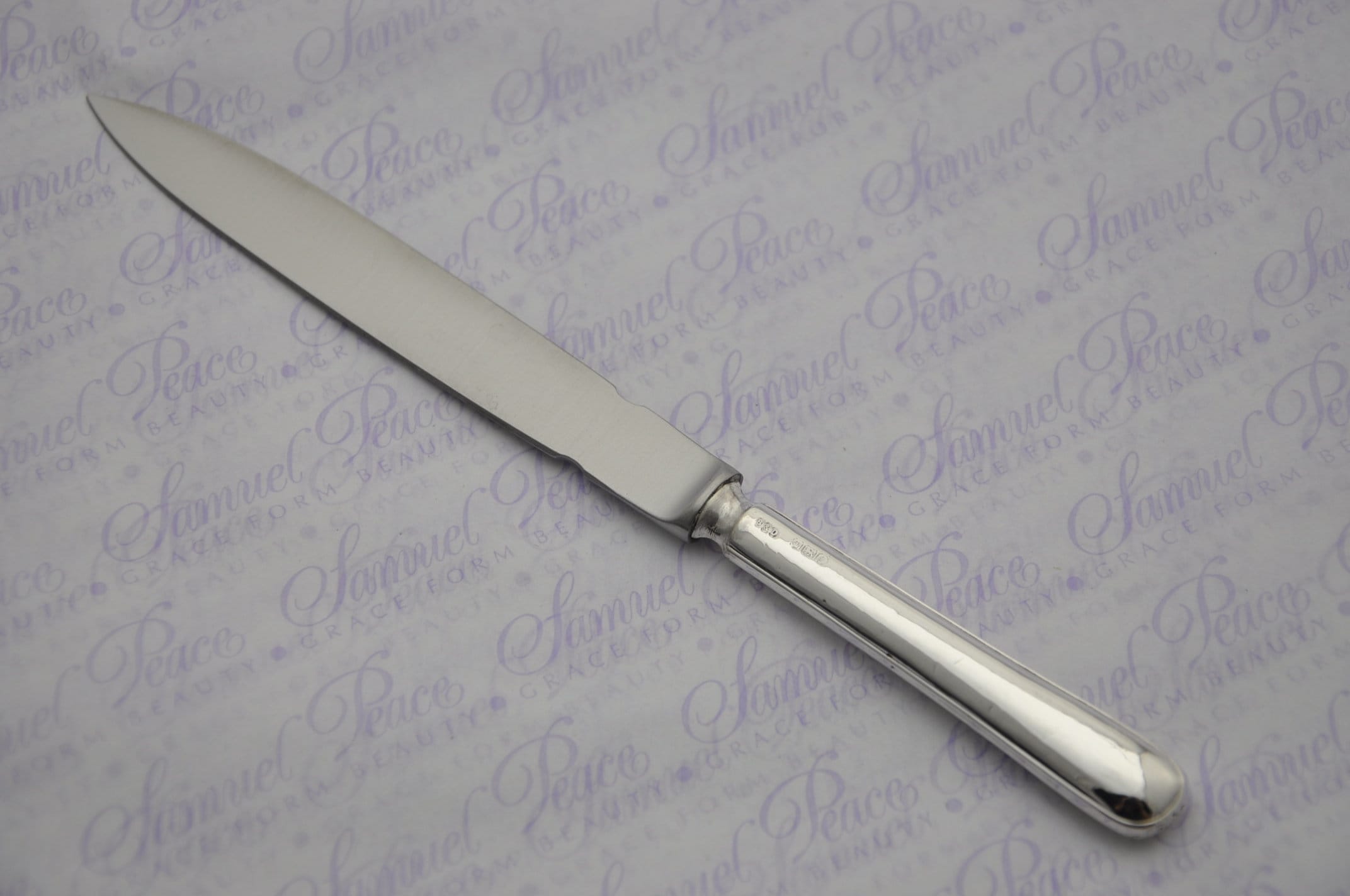 John Biggin Plain Thread Pattern Pattern Sterling Silver Letter Opener ...