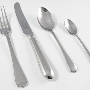 New Old English Pattern 4 Piece place Setting Made in Sheffield England Stainless Steel Cutlery Fantastic image 3