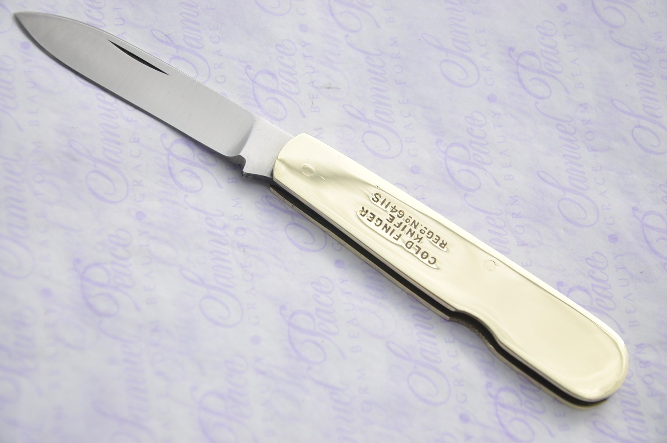 Genuine brass Cold Finger Pen/Pocket Knife Made Etsy