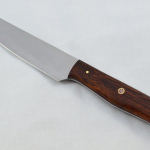 One 1  Huge Genuine Rosewood Handle Carbon Steel Steak Knife Made In Sheffield England