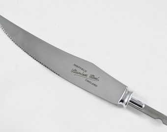 Stamped Sheffield Made Stainless Steel Steak Knife Blade with Bolster