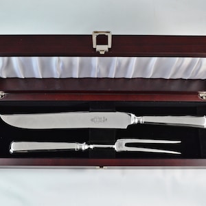 DUBARRY Design SHEFFIELD MADE Stainless Steel Cutlery 3 Piece Carving Set 14⅛" 