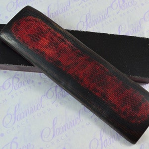 Pair of Red & Black Canvas Micarta Knife Scales Knife Making Parts Micarta Blanks