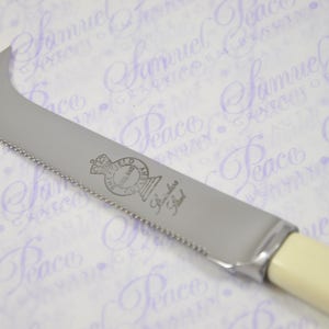 New Fantastic Genuine Cream/white Handle Cheese Knife Made In Sheffield England image 4