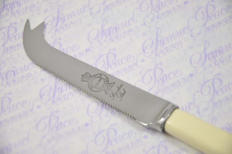 New Fantastic Genuine Cream/white Handle Cheese Knife Made In Sheffield England image 4