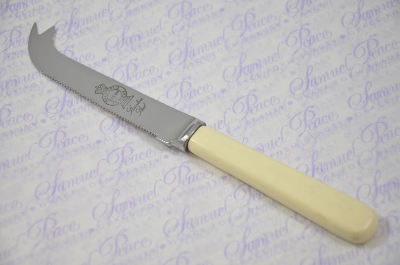 New Fantastic Genuine Cream/white Handle Cheese Knife Made in Etsy