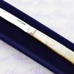 Pristine Silver Bladed Mother Of Pearl Fully Restored Sheffield Made Pen/Pocket Knife 1818