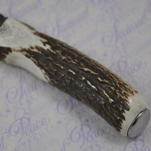 New Fantastic Genuine Stag Horn Handle Sgian Dubh Damascus Steel Made in Sheffield England image 3