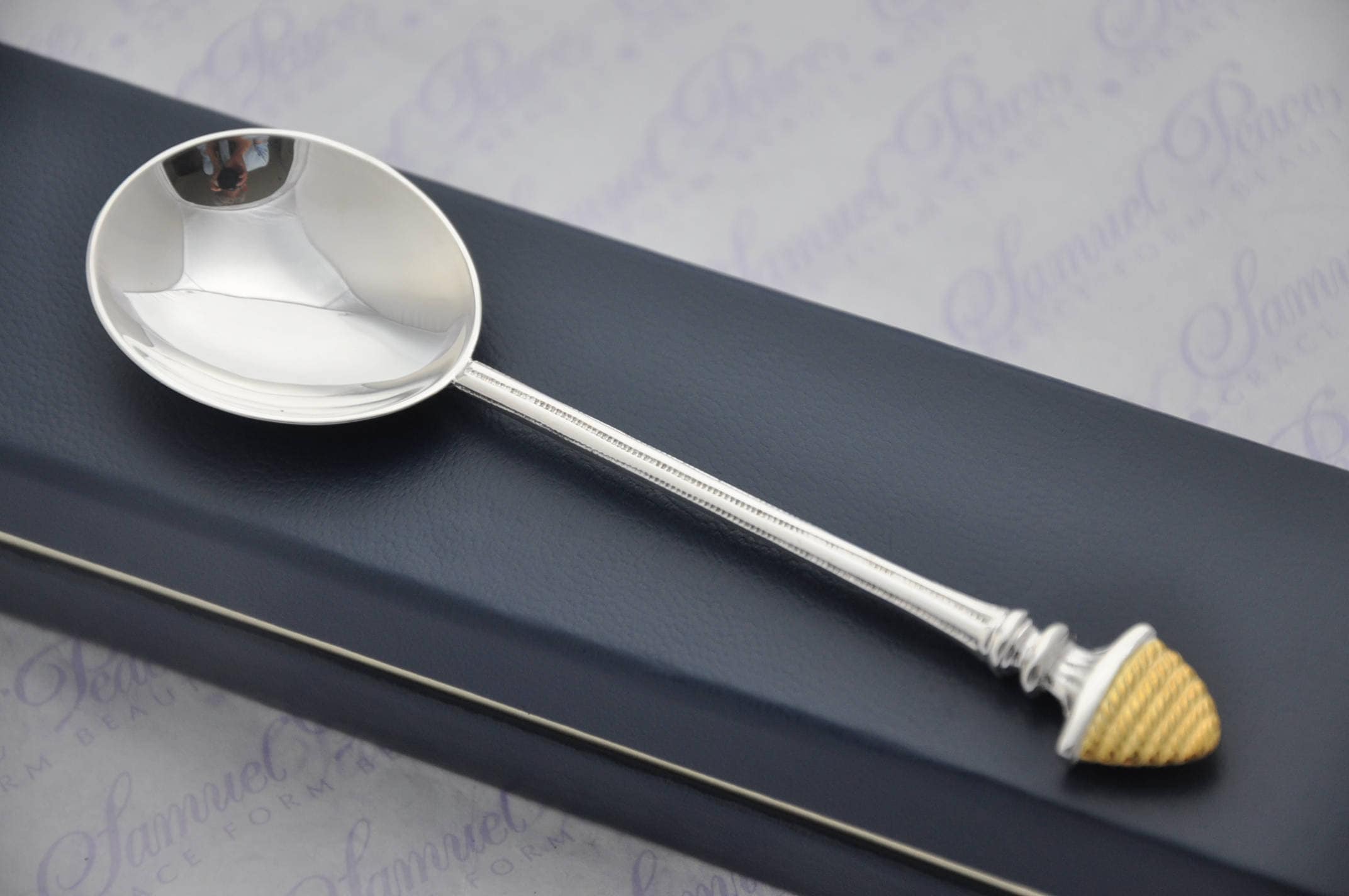 Sterling Silver Large Honey Spoon Hallmarked 2021 Made in Etsy