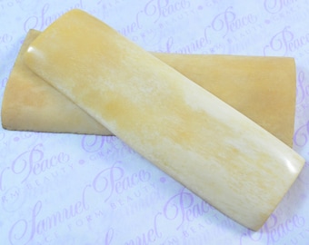 Pair of Natural Camel Bone Knife Scales Knife Making Parts Bone Scale Blanks