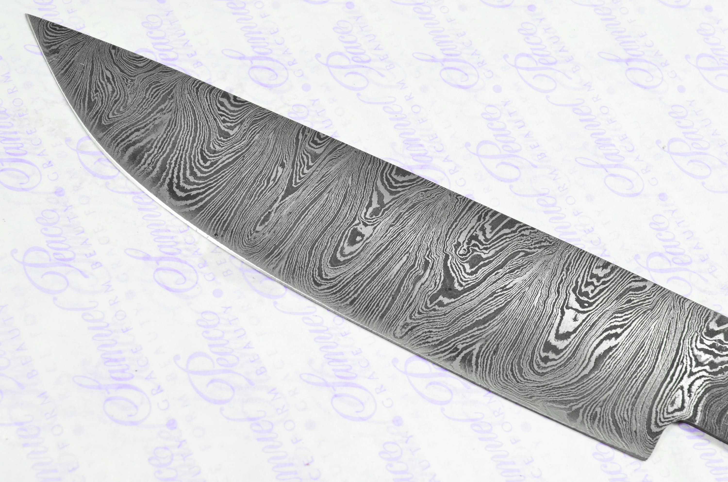 Kitchen Knife Making Kit Fantastic Damascus Steel Chef's Etsy