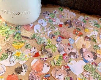 Baby Shower Confetti / Tale of Peter Rabbit / Storybook Baby Shower Confetti / Book Themed Baby Shower / Book Themed Birthday Party /