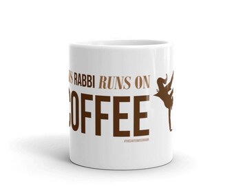 This Rabbi Runs On Coffee Mug