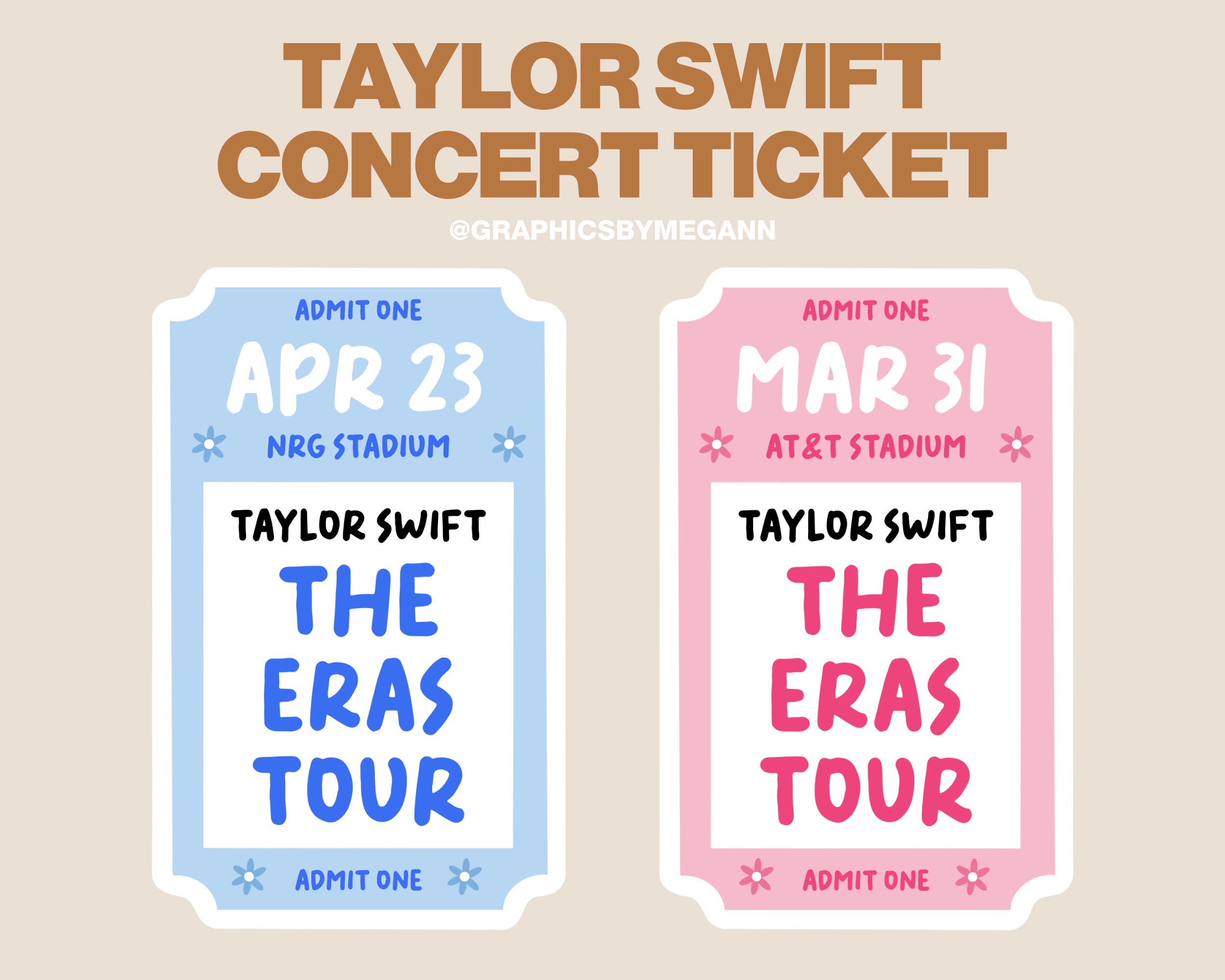 Tickets Concert Tour - Etsy
