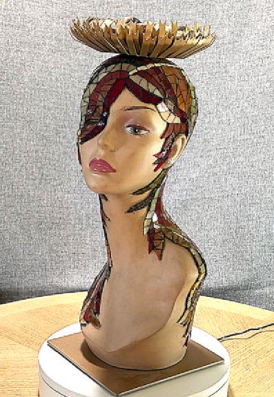 Red Mannequin Glass Head - Etsy display picture 2