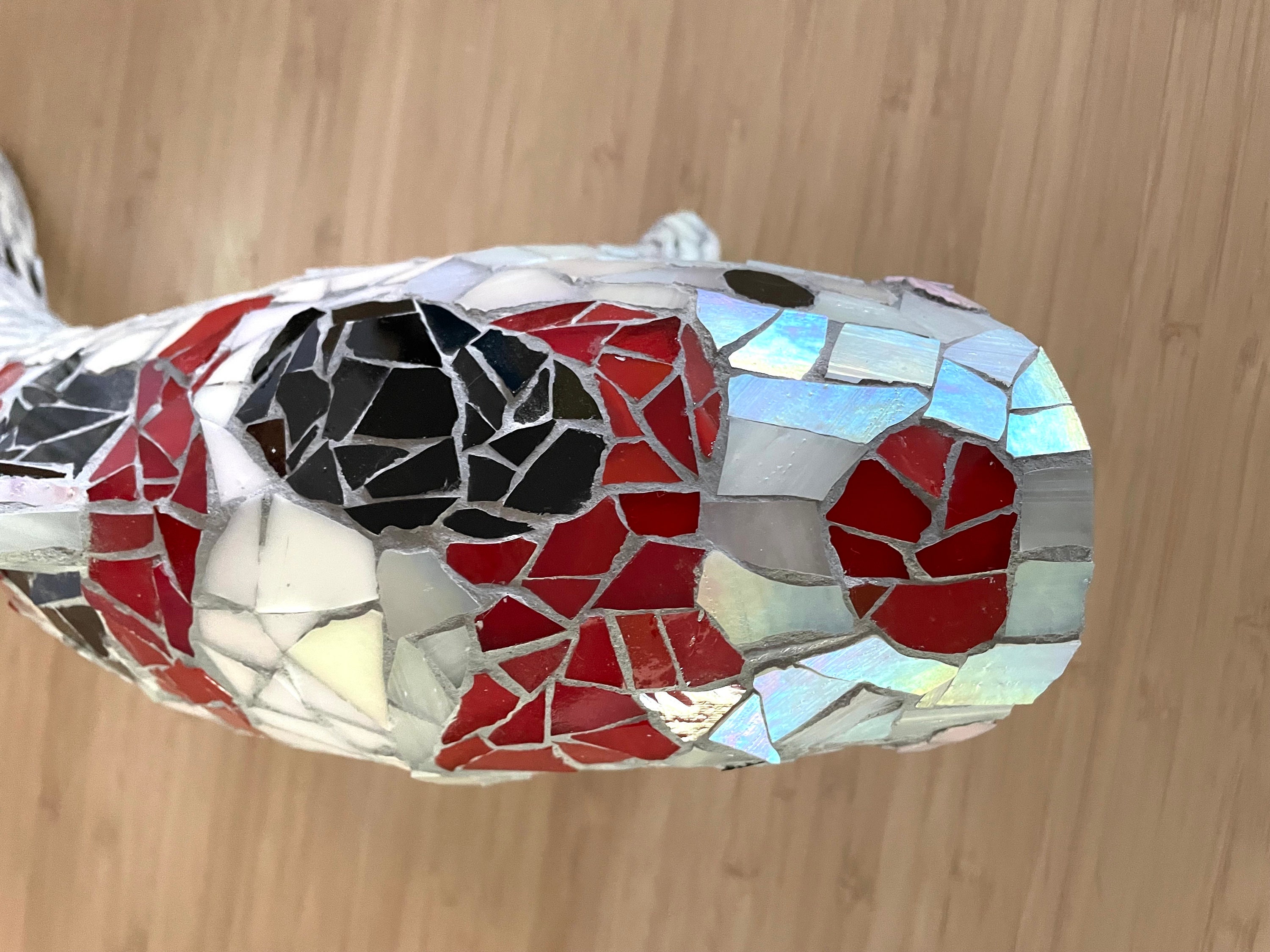 KOI Fish Goldfish Carp Statue - Glass Mosaic Artwork by Artist ...