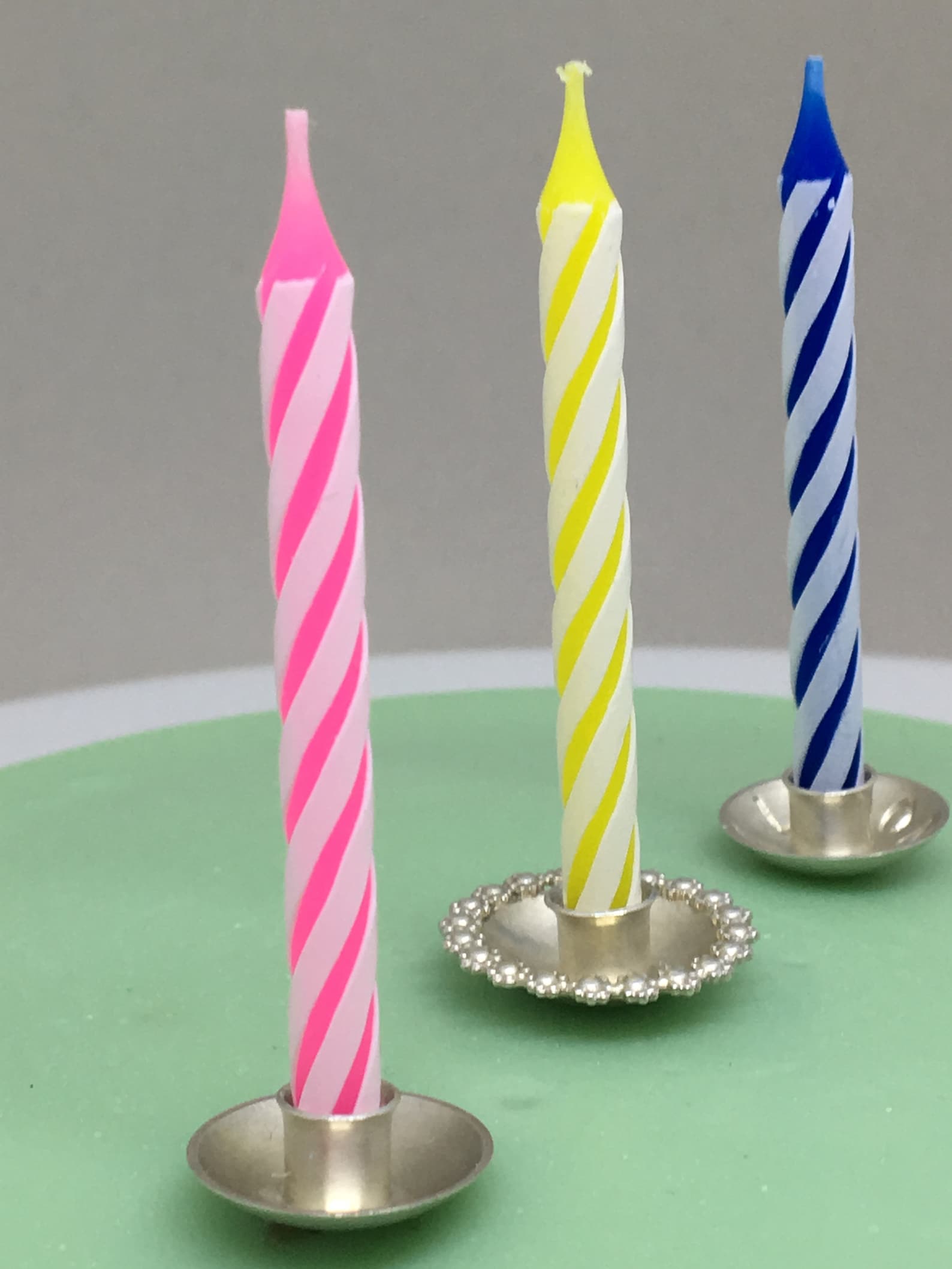 Birthday Candle Holder Silver for Cake Wedding Cake or Etsy Australia