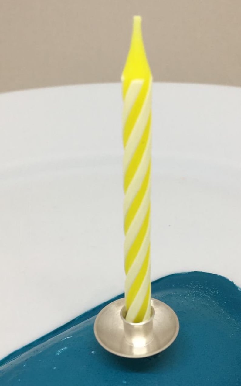 Birthday Candle Holder Silver for Cake Wedding Cake or Etsy