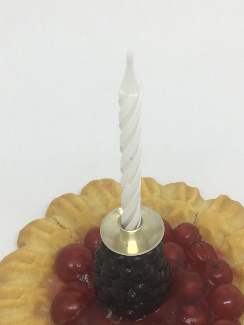 Birthday Candle Holder in Sterling Silver. Cake Decorating for Etsy