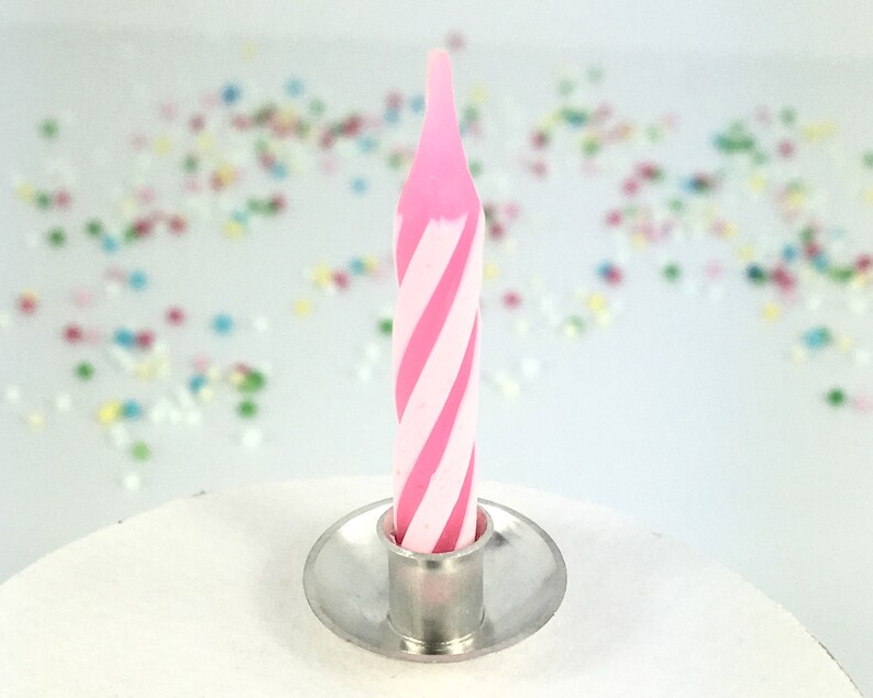 Birthday Candle Holder in Sterling Silver for Cake Wedding Etsy