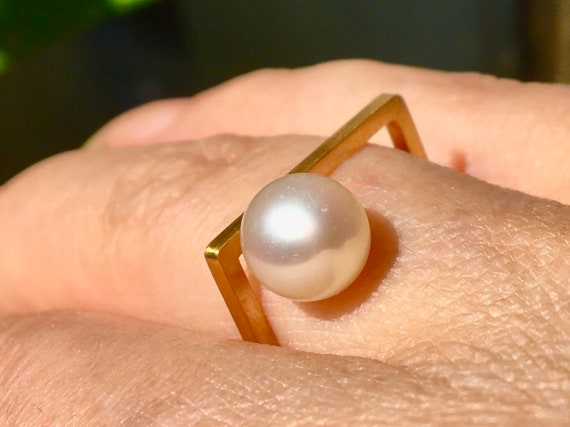 Pearl stackable ring discount