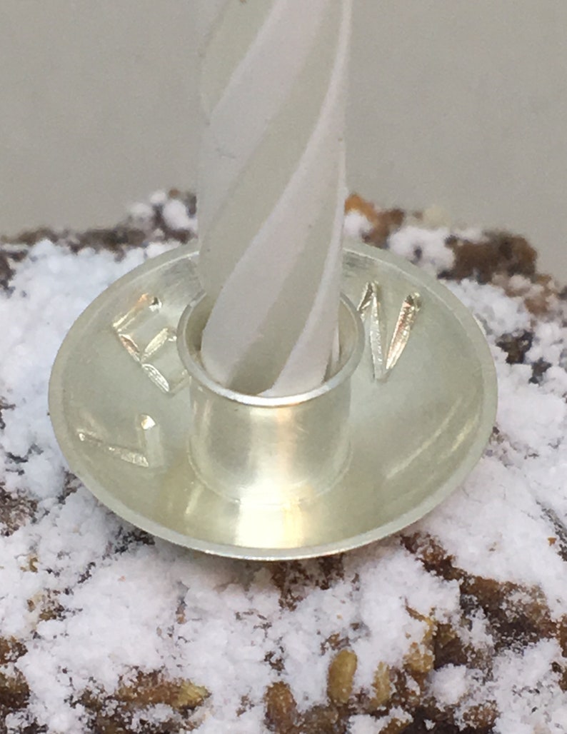 Customized Birthday Candle Holder in Sterling Silver for Cake. Etsy