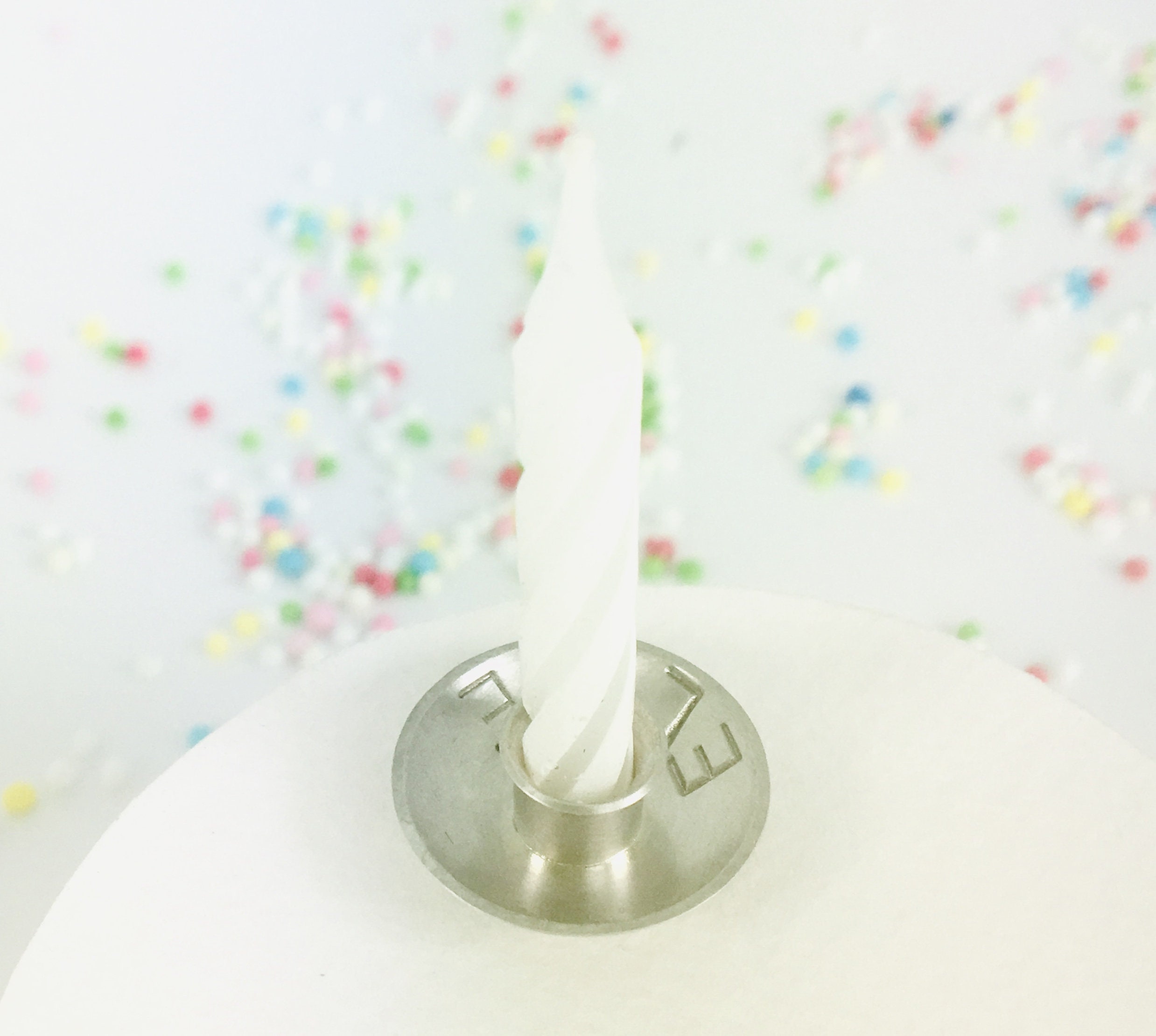 Customized birthday candle holder sterling silver for cake Etsy