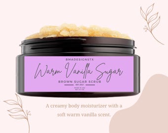 Gommage corporel chaud au sucre vanillé et à la cassonade, 20 oz