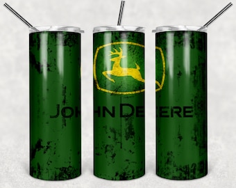 John Deere Tumbler Designs 20 oz Sublimation Digital Download - Design Only
