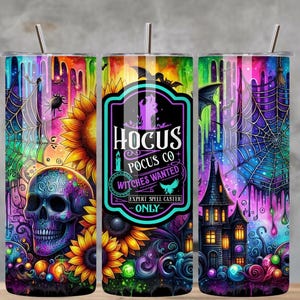 Hocus Pocus Tumbler Designs 20oz Sublimering Digital Nedladdning - Endast Design